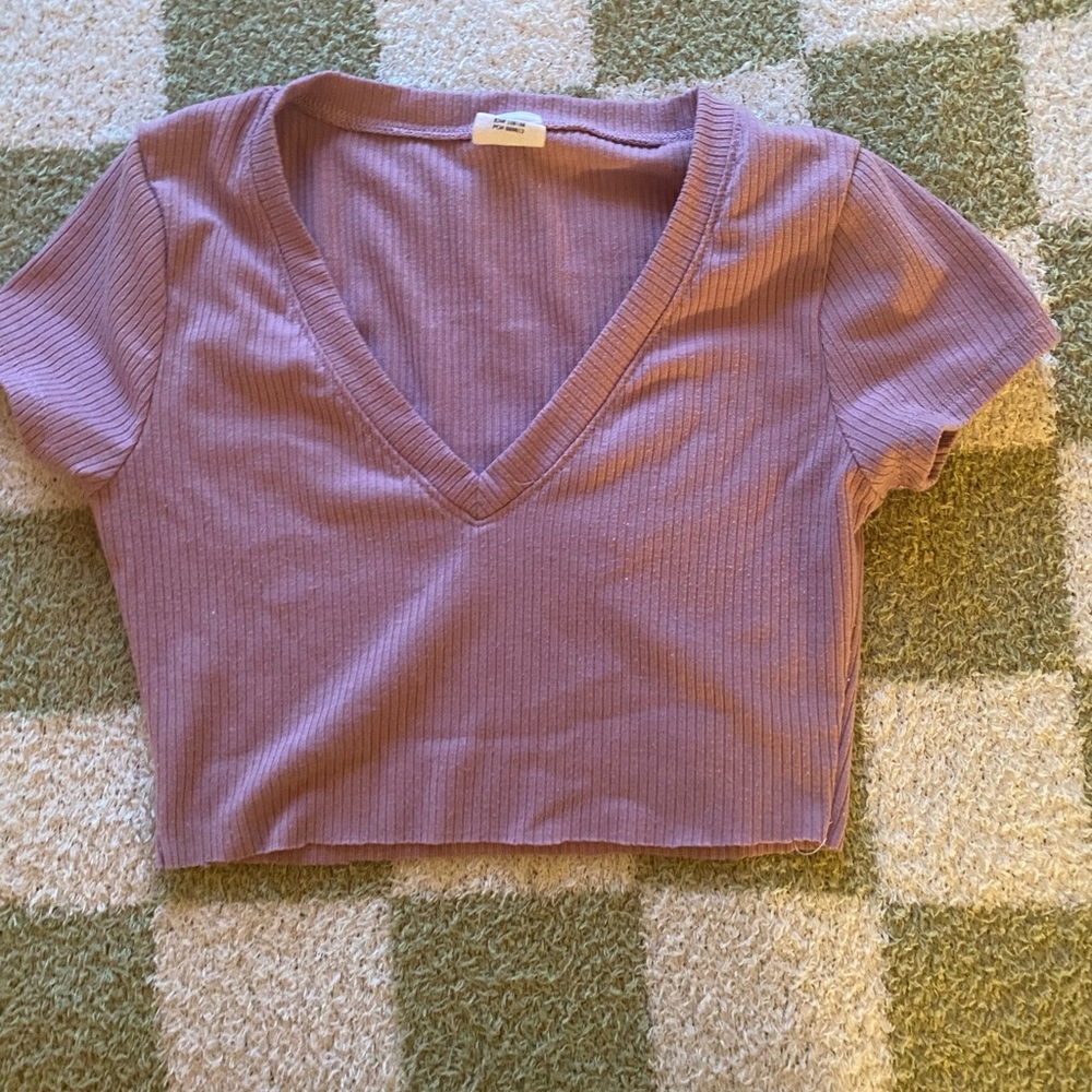 Pink top short cropped